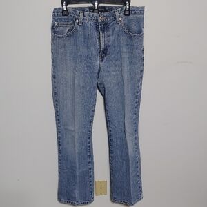 Express Low Rise Flare Jeans Women's Size 9/10 Light Blue Wash Denim Vintage GUC